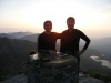 Naresh Chauhan & Mukesh Bhatt - summit of Snowdon at sunrise