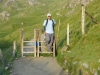 Mayank Patel nearly at the bottom of Snowdon